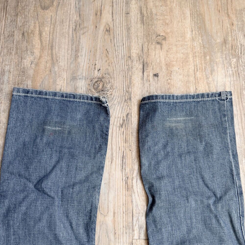 Guess Jeans Women's Low Rise Bootcut Jeans Size 30 x 32 Blue Wash Embroidery Y2K - Picture 9 of 12